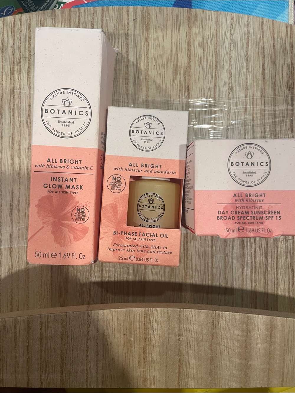 Botanics All Bright Hydrating Day Cream, Bi-Phase Facial Oil, & Glow Mask NEW!